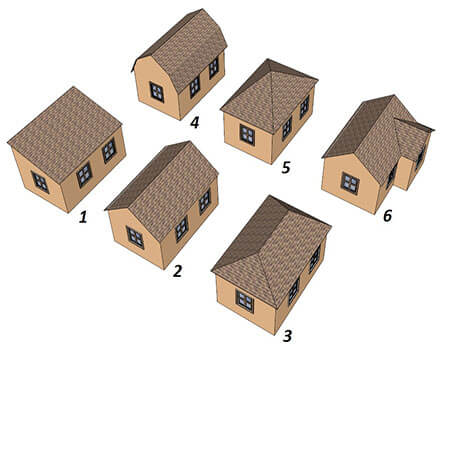 Разновидности форм крыши